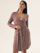 Халат жіночий великого розміру осінній Henderson Noves 42681-82X L/XL Коричневий (5903972378779) - зображення 1
