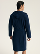 Халат чоловічий бавовняний з капюшоном Esotiq Homme Stellar 44051-59X L Темно-синій (5903972605745) - зображення 2