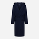 Халат чоловічий бавовняний з капюшоном Esotiq Homme Stellar 44051-59X L Темно-синій (5903972605745) - зображення 7