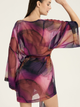 Szlafrok plażowy damski Esotiq Tango 42422-49X L/XL Fioletowy - obraz 2