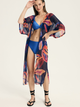 Szlafrok plażowy damski Esotiq Papaya 43148-59X S/M Granatowy - obraz 3