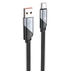 Кабель HOCO U119 USB для Type-C 5A, 1.2m, нілон, алюмінієві connectors, Black (6942007605007) - зображення 1
