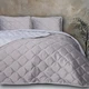 Покрывало MirSon №5051 Velor charm Light Gray Полуторный 150x210 см Велюр + Микрофибра (2200008376833) - изображение 4