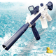 Дитячий електричний акумуляторний водяний автомат із прицілом Water Gun M416 Синій - зображення 8