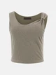 Топ з драпіровкою Guess L оливковий W5GP22KAQL2 5222 - зображення 5