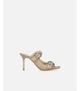 Шлепанцы с двумя пряжками Pinko 39 бежевый SD0309a - изображение 1