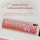 Механічна дротова ігрова клавіатура LANGTU LT-104 з перемикачами hotswap, Type-C, RGB підсвітка клавіш та боку, 104 клавіш (розкладка ENG-UA, QWERTY) Колір - Чорний - зображення 4