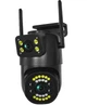 Уличная камера видеонаблюдения поворотная WIFI IP Smart V380 Pro 4G-IP66 2 независимых объектива 3MPx/3MP - изображение 6