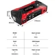 Автомобильное пускозарядное устройство High Power QY33 12В 99800мАч 500А, 4xUSB в кейсе - изображение 10