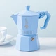 Кофеварка гейзерная для плиты алюминий 3 чашки Bialetti синий - изображение 2