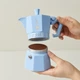 Кофеварка гейзерная для плиты алюминий 3 чашки Bialetti синий - изображение 7