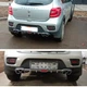 Накладка на задній бампер Renault Sandero універсальний колір чорно сріблястий - зображення 2