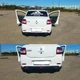 Накладка на задній бампер Renault Logan універсальний колір чорно сріблястий - зображення 2