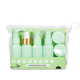 Дорожный набор из 7 емкостей для косметики в косметичке WH Travel Bottles Set , Салатовый - изображение 1