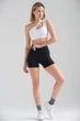Жіночий Спортивний Топ З Ефектом Push Up На Одне Плече Yoga White L/XL (8049589) - изображение 5