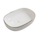 Раковина накладна Mixxus Premium ELLIPSE-0105 EDGE GOLD 600х400х150mm (MP6564) - изображение 1