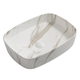 Раковина накладна Mixxus Premium BEVEL-0102 MARBLE 495х370х135mm (MP6519) - изображение 1
