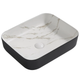 Раковина накладна MIXXUS PREMIUM DIVERSE-0110 MARBLE-BLACK 500х390х130mm (MP6517) - изображение 1