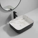 Раковина накладна MIXXUS PREMIUM DIVERSE-0110 MARBLE-BLACK 500х390х130mm (MP6517) - изображение 5