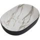 Раковина накладна MIXXUS PREMIUM ELLIPSE-0105 MARBLE-BLACK 600х400х150mm (MP6565) - зображення 1