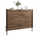 Комод с 4 ящиками LION Wood с черными ножками 100х90х45 см Дуб Ливорно (LION-042979) - изображение 2