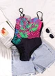 Купальник слитный No Brand П872 женский черный с розовым размер 44 - изображение 7