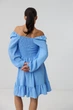Сукня міні бохо з резинкою по ліфу Wear me *M/L Блакитний (14_24_5338_9887) - изображение 2