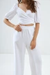 Блуза на запах з льону Wear me S Білий (1_24_89_5398) - зображення 3