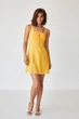 Сарафан міні з розрізом Wear me M Жовтий (горох) (16_24_9623) - изображение 3