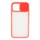 Силиконовый чехол для iPhone 12 со шторкой защищающей камеру UFT Red - изображение 3
