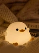 Ночник детский DS-DUCK-01 в форме мультяшной утки силиконовый мягкий сенсорный с аккумулятором Белый (0003) - изображение 6