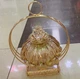Фигурный поднос с крышкой для фруктов и сладостей Fruit tray 16412-8 из стекла Золотистый (127-14-16612) - изображение 2