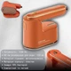 Дорожный утюг Sokany SK-3069R с функцией отпаривания для сухой и влажной глажки, оранжевый - изображение 1