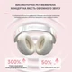 Бездротові навушники Headset EL-GT1s з мікрофоном і ANC, Bluetooth 5.4 для телефону, ПК, планшета White - зображення 6