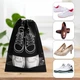 Универсальная водонепроницаемая сумка для хранения обуви ShoeBag, черная, 4 штуки - изображение 4