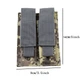 Двойной подсумок Molle Double Mag Pouch для магазинов 6001 Серый пиксель - изображение 7