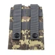 Двойной подсумок Molle Double Mag Pouch для магазинов 6001 Серый пиксель - изображение 8