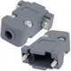 Корпус New Tide DP-09G D-SUB для 9-контактних (2-х рядних) або 15-контактних (3-х рядних) колодок сірий пластик подовжені гвинти - зображення 4