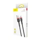 Кабель Micro USB BASEUS cafule 1 метр (CAMKLF-B91) черно красный - изображение 2