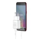 Зарядний набір - Адаптер та кабель Micro USB - HOCO C88A Star round dual port charger set білий - зображення 3