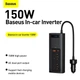 Автомобільний перетворювач напруги BASEUS In-car Inverter 150W (2 розетки універсальні) - зображення 6
