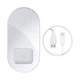 Зарядка QI BASEUS Simple 2in1 Wireless Charger 18W Max For Phones+Pods (WXJK-A01) - изображение 8
