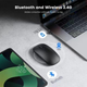 Бесшумная беспроводная мышка с USB-ресивером и Bluetooth – аккумуляторная компьютерная мышь 2.4GHz для ноутбука, ПК и планшета - изображение 6