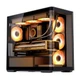 Корпус Jonsbo D300, Black, без БЖ, Mini Tower, для Micro ATX / Mini ITX, 1xType-C / 2xUSB 3.0, макс. CPU - 180 мм / VGA - 430 мм, бічна та передня панель із загартованого скла - изображение 1