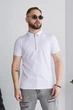 Поло с молнией белое 2XL - изображение 1