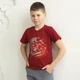 Футболка детская для мальчика GABBI FT-25-25 Бордовый на рост 128 (14442) - изображение 2