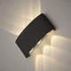 Бра LINZA SIX 6W R170 3000К черное BLACK Luminaria светильник светодиодный настенный 450Lm IP54 170х80х40мм - изображение 4