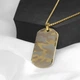 Чоловічий кулон на шию з нержавіючої сталі "Gold Token" - зображення 6