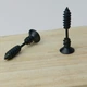Серьги-гвоздики из нержавеющей стали "Stud Black" (Пара) - изображение 1