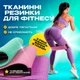 Набір гумок для фітнесу та спорту 3 шт Fitness LT7774 тканинні еластичні еспандери для тренування - зображення 2